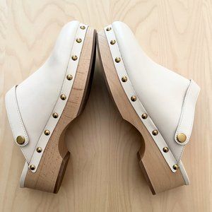 J CREW CONVERTIBLE LEATHER CLOGS, Brand New With Tags, Size 10